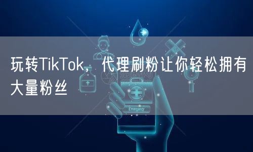 玩转TikTok,代理刷粉让你轻松拥有大量粉丝
