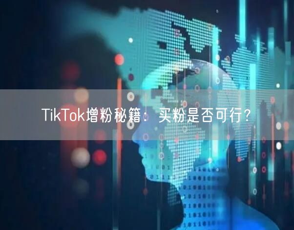 TikTok增粉秘籍:买粉是否可行?