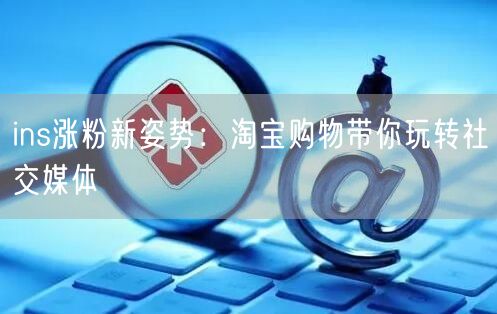 ins涨粉新姿势:淘宝购物带你玩转社交媒体
