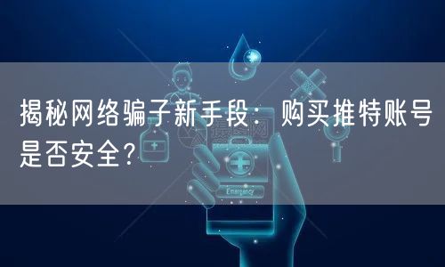 揭秘网络骗子新手段:购买推特账号是否安全?