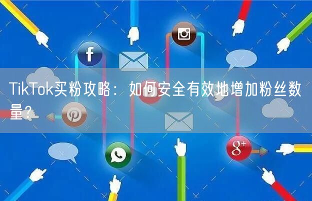 TikTok买粉攻略：如何安全有效地增加粉丝数量？