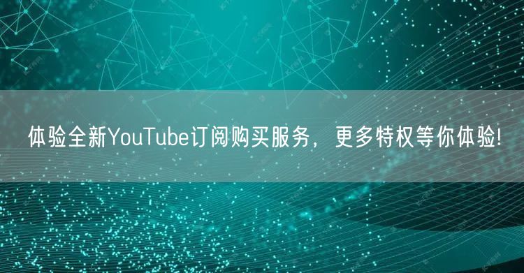 体验全新YouTube订阅购买服务，更多特权等你体验!