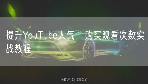提升YouTube人气：购买观看次数实战教程