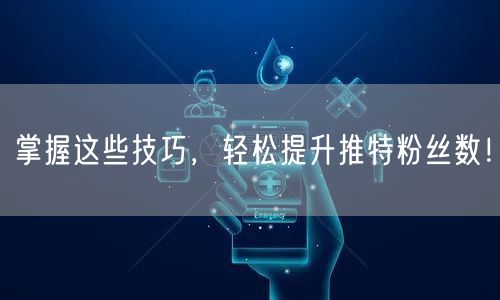 掌握这些技巧，轻松提升推特粉丝数！