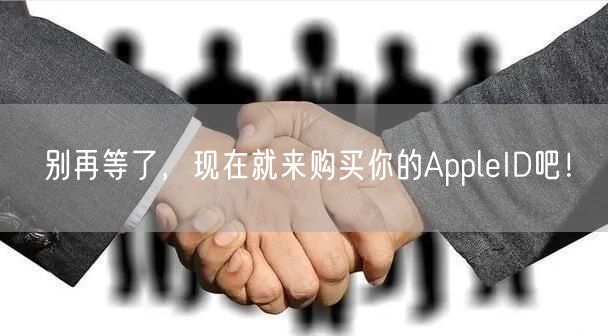 别再等了，现在就来购买你的AppleID吧！