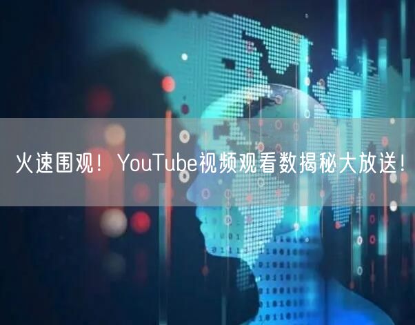 火速围观!YouTube视频观看数揭秘大放送!