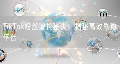 TikTok粉丝增长秘诀：揭秘高效刷粉平台