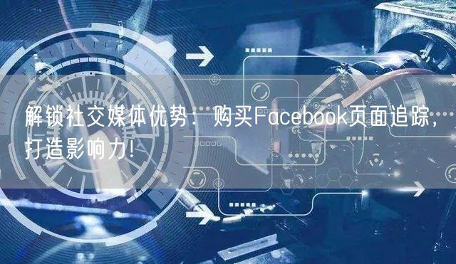 解锁社交媒体优势：购买Facebook页面追踪，打造影响力！