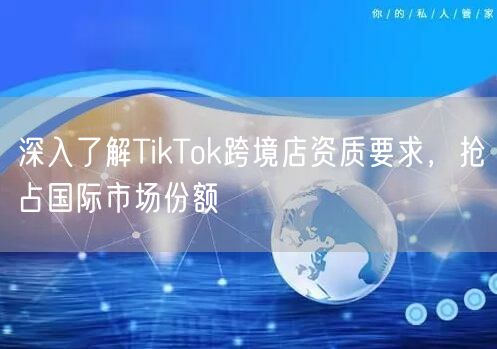 深入了解TikTok跨境店资质要求，抢占国际市场份额