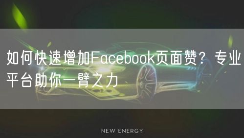 如何快速增加Facebook页面赞？专业平台助你一臂之力