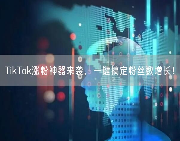 TikTok涨粉神器来袭，一键搞定粉丝数增长！