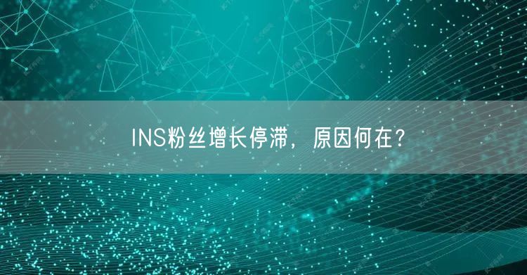 INS粉丝增长停滞，原因何在？