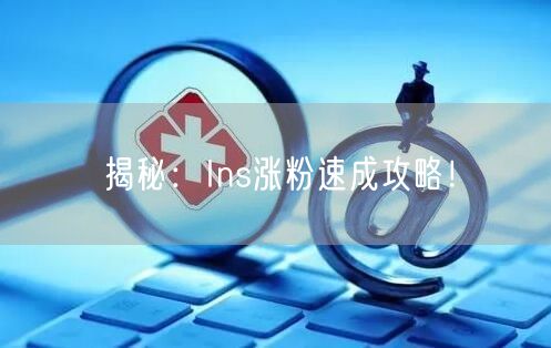 揭秘：Ins涨粉速成攻略！