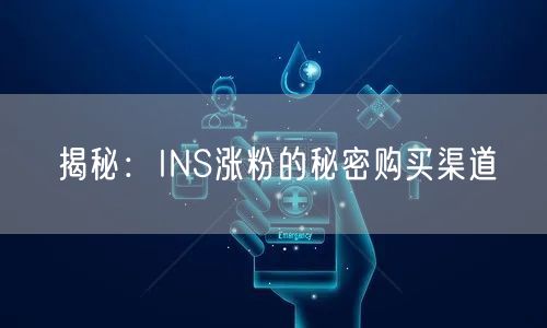 揭秘：INS涨粉的秘密购买渠道