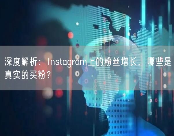 深度解析：Instagram上的粉丝增长，哪些是真实的买粉？