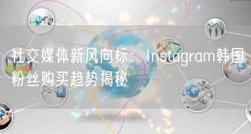 社交媒体新风向标:Instagram韩国粉丝购买趋势揭秘