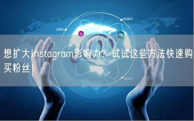 想扩大Instagram影响力？试试这些方法快速购买粉丝！