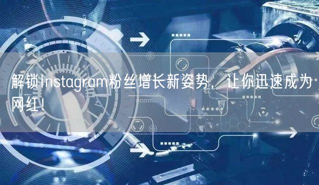 解锁Instagram粉丝增长新姿势，让你迅速成为网红！