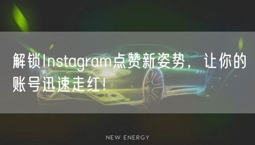 解锁Instagram点赞新姿势，让你的账号迅速走红！