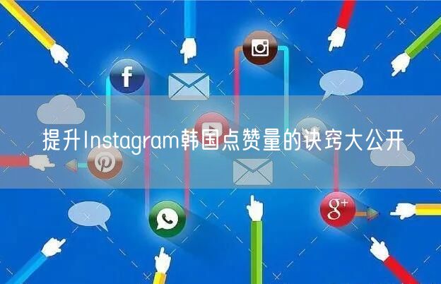 提升Instagram韩国点赞量的诀窍大公开
